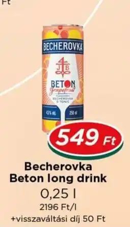Real Becherovka beton long drink ajánlat