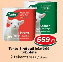 Real Tento 3 rétegű kéztörlő ajánlat