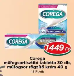 Real Corega műfogsortisztító tabletta ajánlat
