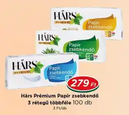 Real Hárs premium papír zsebkendő ajánlat