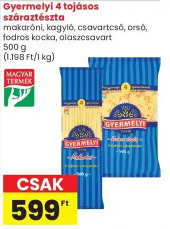 Gyermelyi tojásos száraztészta