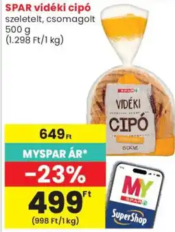 Spar Market spar vidéki cipó ajánlat
