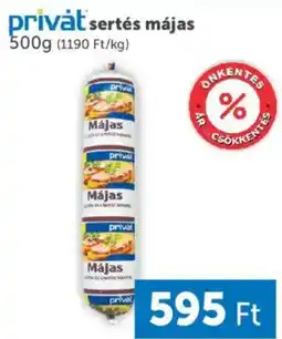 PRIVÁT Privát sertés májas ajánlat
