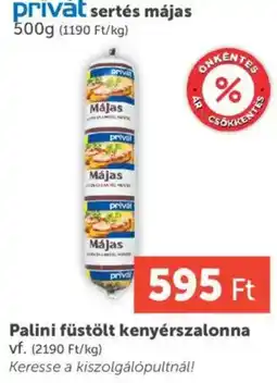 PRIVÁT Privat sertés májas ajánlat