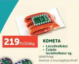 PRIVÁT Kometa lecsókolbász ajánlat