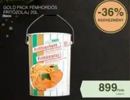 Chef Market Gold pack fémhordós fritőzolaj ajánlat