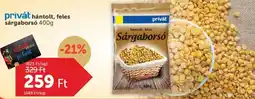PRIVÁT Privat sárgaborsó ajánlat