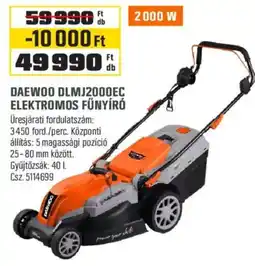 OBI Daewoo elektromos fűnyíró ajánlat