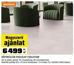 OBI köporcelán padlólap evolution' ajánlat