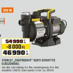 OBI stanley szivattyú előszűrővel ajánlat