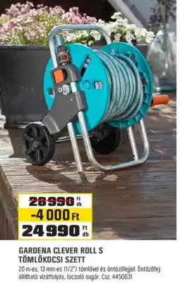 OBI gardena clever roll s tömlőkocsi szett ajánlat
