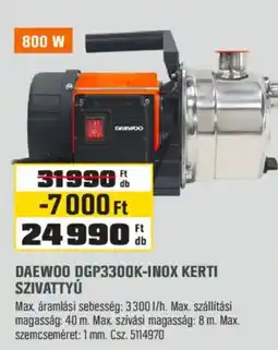OBI Daewoo dgp3300k-inox kerti szivattyú ajánlat