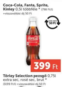 PRIVÁT Coca-Cola, Fanta, Sprite, Kinley ajánlat