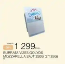 Chef Market Burrata vizes golyós mozzarella sajt ajánlat