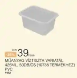 Chef Market Műanyag víztisztá variatál ajánlat