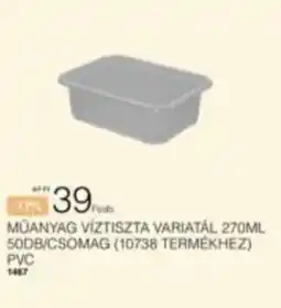 Chef Market Műanyag víztiszta variatál ajánlat