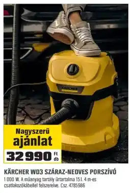 OBI Karcher wd3 szaras-nedves porszivo ajánlat
