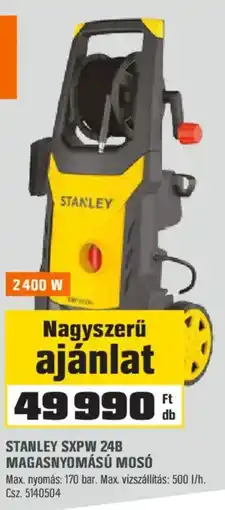 OBI Stanley magasnyomású mosó ajánlat