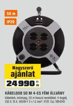 OBI Kábeldob 50 m 4-es fém állvány ajánlat