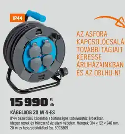 OBI Asfora kábeldob 20 m 4-es ajánlat