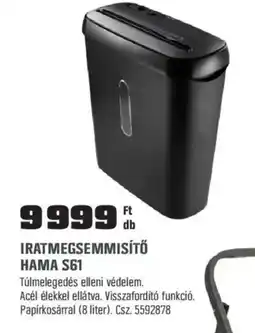 OBI Hama iratmegsemmisítő s61 ajánlat