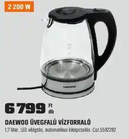 OBI Daewoo üvegfallú vízforraló ajánlat