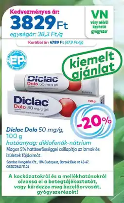 Gyöngy Patikák Diclac Dolo ajánlat