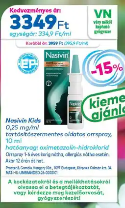 Gyöngy Patikák Nasivin kids ajánlat