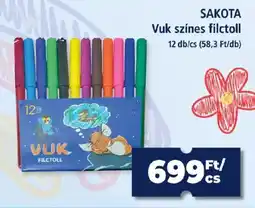 Goods Market Sakota vuk szines filctoll ajánlat