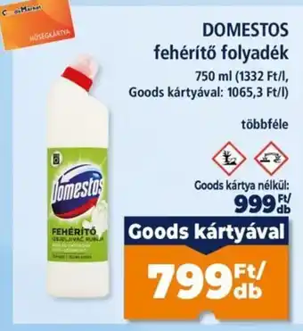 Domestos fehérítő folyadék