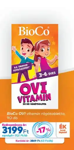 Gyöngy Patikák Bioco ovi vitamin ajánlat