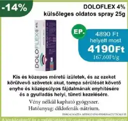 PatikaPlus doloflex 4% külsoleges oldatos spray ajánlat