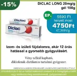PatikaPlus Diclac long ajánlat