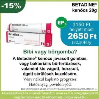 Betadine kenocs