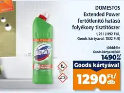 Goods Market Domestos extended power fertőtlenítő hatású folyékony tisztítószer ajánlat