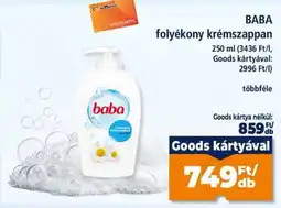 Goods Market Baba folyékony krémszappan ajánlat