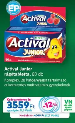 Gyöngy Patikák Actival junior ragotabletta ajánlat