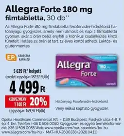 Pingvin Patika Allegra Forte ajánlat