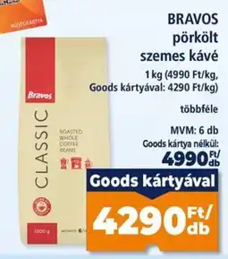 Goods Market Bravos pörkolt szemes kávé ajánlat