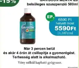 PatikaPlus Gaviscon menta ajánlat