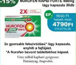 PatikaPlus Nurofen rapid forte ajánlat
