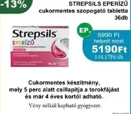 PatikaPlus strepsils eperizú ajánlat