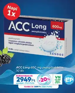 Gyöngy Patikák Acc long 600mg ajánlat