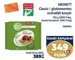 Goods Market Abonnett classic extrudált kenyér ajánlat