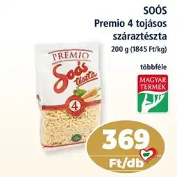 Goods Market Premio soós 4 tojásos száraztészta ajánlat
