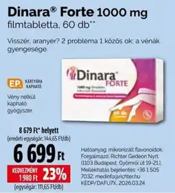 Pingvin Patika Dinara forte ajánlat
