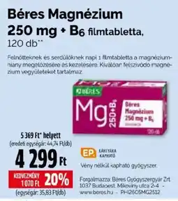 Pingvin Patika Béres magnézium ajánlat