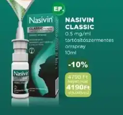 PatikaPlus Nasivin classic ajánlat