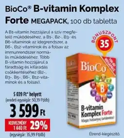 Pingvin Patika BioCo B-vitamin Komplex Forte ajánlat