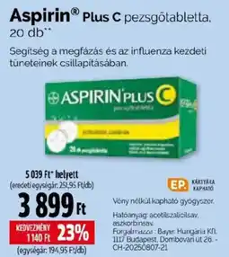 Pingvin Patika Aspirin plus c ajánlat